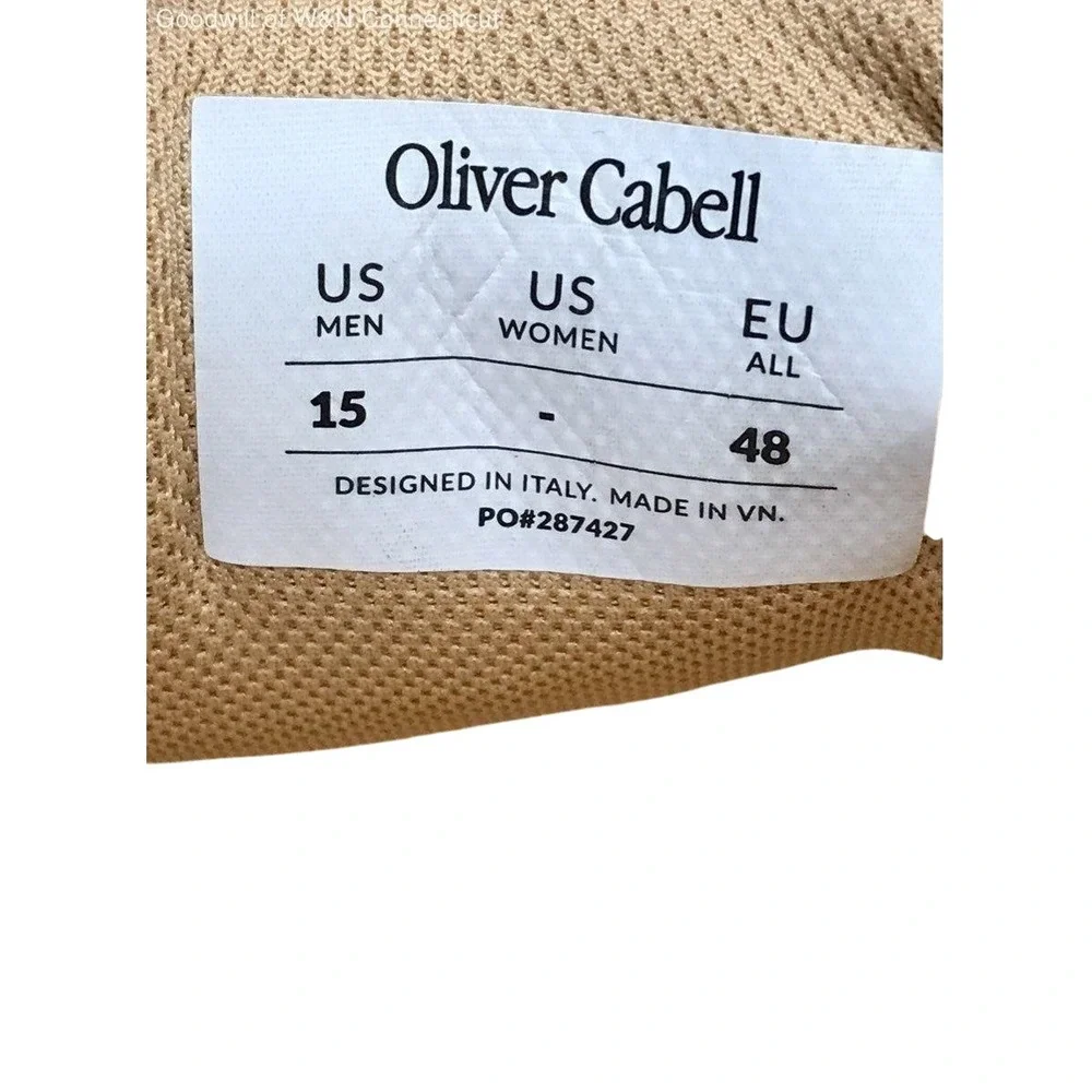 Oliver Cabell Low 1 Casual Shoes Men Size 15 Brown Leather Comfort Sneakers READ